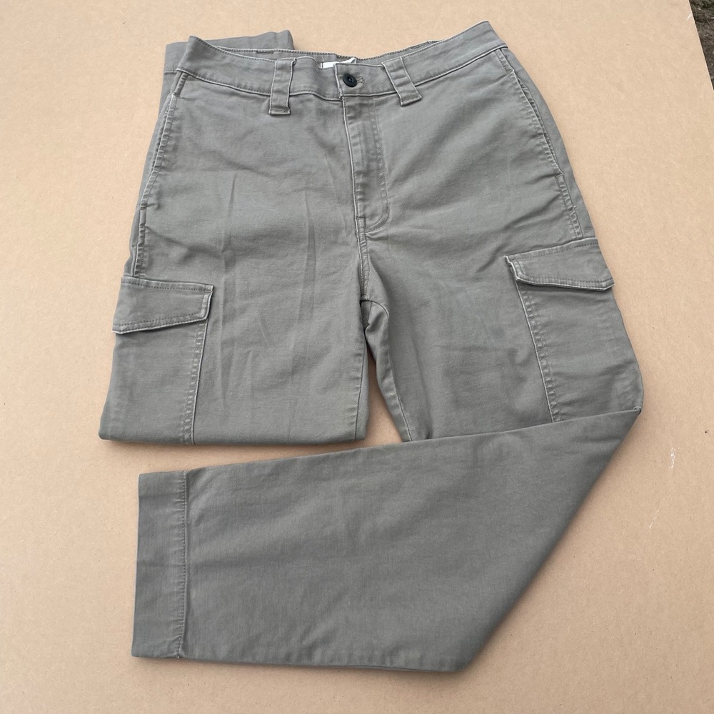 Madewell Cargo Pants Women 29 Green Casual Utility Straight Leg MC909 SP21